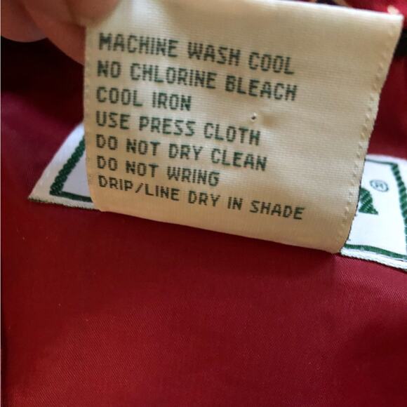 L.L. Bean Kids Vintage Hooded Ski Jacket Red Bandana Pocket Size 10-12 - Picture 11 of 13